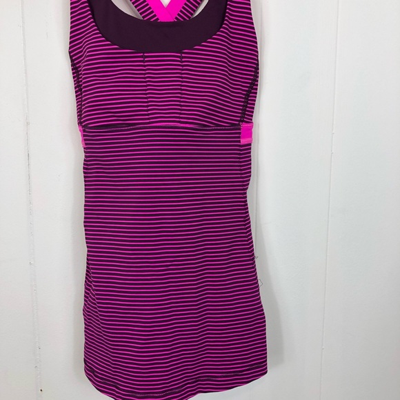 Lululemon Stuff your Bra Tank II Raspberry Plum Sz 4 - Picture 6 of 12
